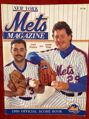 1990 New York Mets Scorebook - Image 1 of 3