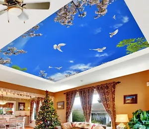 Carta da parati 3D Blue Sky I6044 soffitto stampa da parete decalcomania decorazione Erin 2023 - Foto 1 di 5