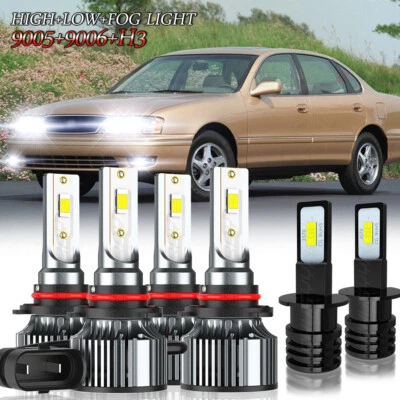 Faro LED alto/bajo y antiniebla 9005 9006 H3 para Toyota Avalon 1998 1999 6500K Foto 1 de 4