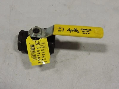 APOLLO 73A-103-01 1/2" Ball Valve, Carbon Steel Body, Threaded Ends - Image 1 of 3