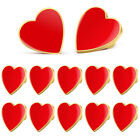 12 Pcs Nurse Heart Accessories for Women Red Brooch Brooches Bulk