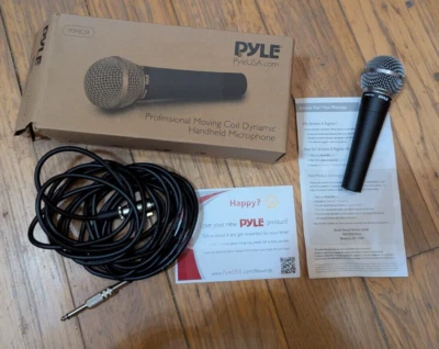 Pyle Handheld Microphone Dynamic Moving Coil Cardioid Unidirectional (PDMIC58) - Image 1 of 4