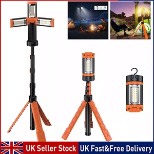 Rechargeable LED Work Light Tripod Stand Camping Emergency Light - Picture 1 of 16