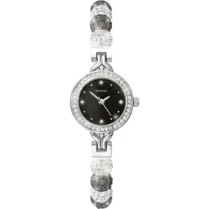Ladies New Sekonda Crystalla White & Grey Crystal Ball Watch Rp £79.99 Ref 4214 - Picture 1 of 5