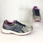 Asics Women's Size 11 Gel-Contend 4 Grey Purple Lace-Up Running Shoes Sneakers