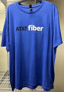 T-shirt unisex District Perfect Tri blu AT&T fibra classica manica corta 2XL nuova - Foto 1 di 9