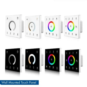 DMX512 Master Touch Panel Glass Wall Mounted RF 2.4G Controller Dimmer RGB RGBW - Picture 1 of 18
