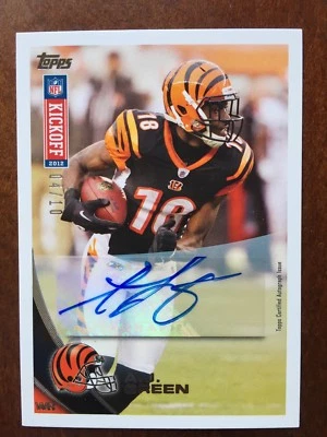2012 Topps Kickoff  A.J. Green AUTOGRAPH 04/10  AUTO  BENGALS Rare - Image 1 of 2