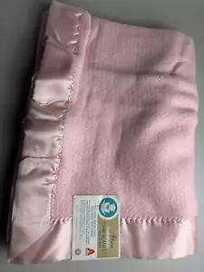 Atkins Luxurious Pink Crib Blanket - Soft and Cozy - Picture 1 of 2