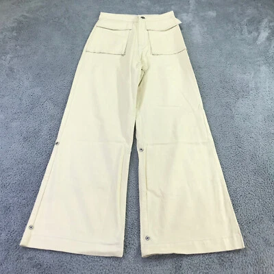 Nuevo LF MARKEY Pantalones Mujer 4 Raphael Pantalón Bolsillo Pierna Ancha Pana tiro alto Foto 1 de 4