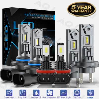 For Mazda 5 2007 2008 2009 Mazda5 6500K LED Headlights High/Low + Fog Lights 6pc Foto 1 de 4