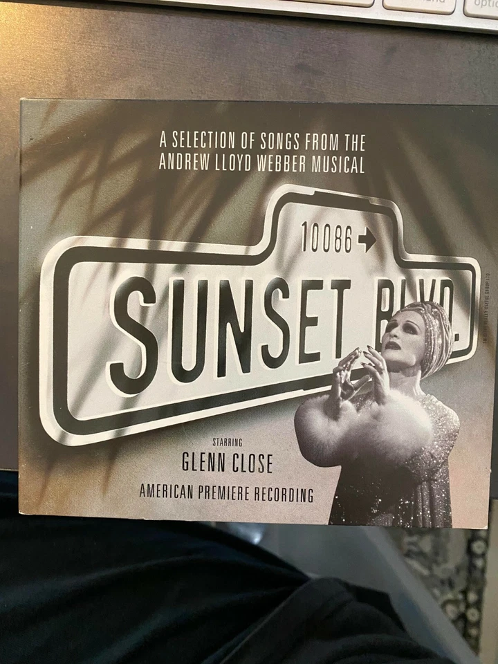 Sunset Boulevard GLENN CLOSE Broadway Musical PROMO CD Andrew Lloyd Webber Foto 1 de 1