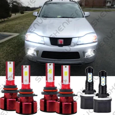 For Saturn Vue 2006 2007 - 6X LED Headlight High Low Beam & Fog Light Bulbs Kit - Image 1 of 4