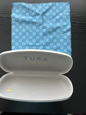 Estuche rígido para gafas de sol TURA blancas con cubierta y paño antipolvo sin gafas Foto 1 de 4