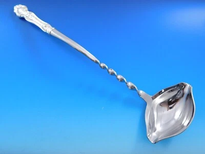 Cucharón perforador de plata esterlina violeta de Wallace torcido 13 3/4" HHWS hecho a medida Foto 1 de 4