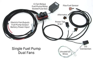 Holley PnP E-Fan & Fuel Pump PDM w/ Flex Fuel and 4 pin Alt - Picture 1 of 3