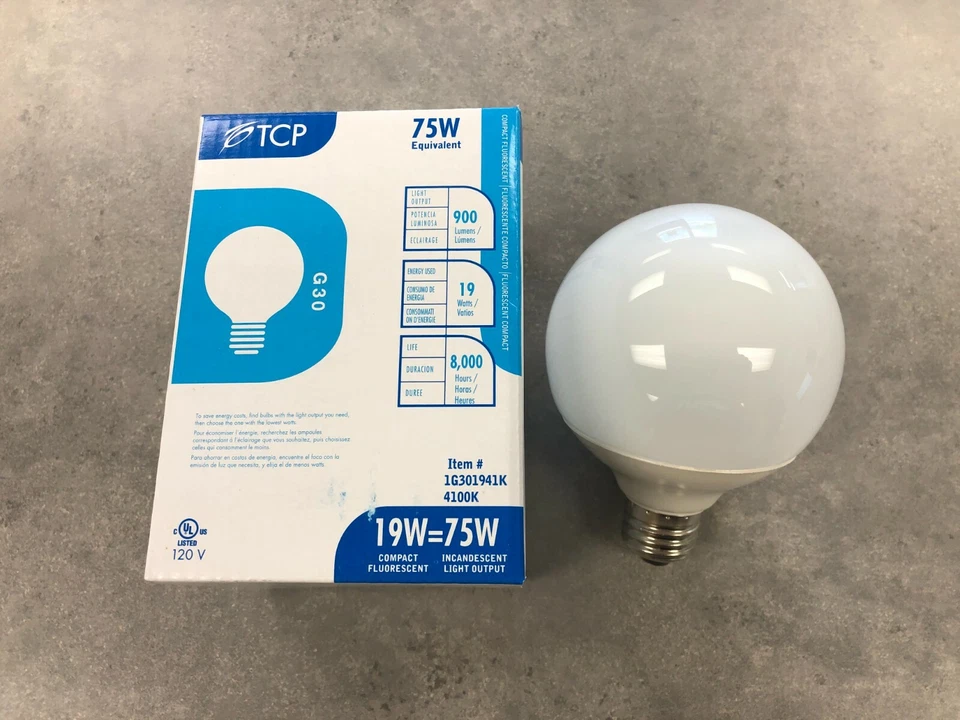 TCP 1G301941K 19W 120V 4100K Compact Fluorescent Lamp - Image 1 of 4