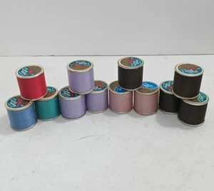 Coats & Clark Dual Duty Cotton Covered Thread Lot of 12 Spools 125 Yd Each - Picture 1 of 7