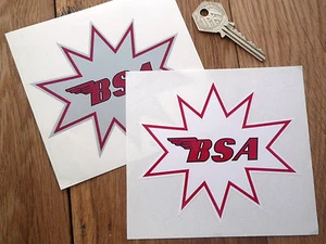 BSA Starburst style Stickers A65 Spitfire B44 A50 650 - Picture 1 of 1