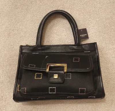 Cartera Liz Claiborne mediana negra/dorada Foto 1 de 4