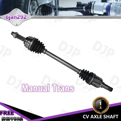 Front Driver Side CV Axle Shaft For Mitsubishi Mirage 1.2L Manual Trans 2014-18 - Image 1 of 4