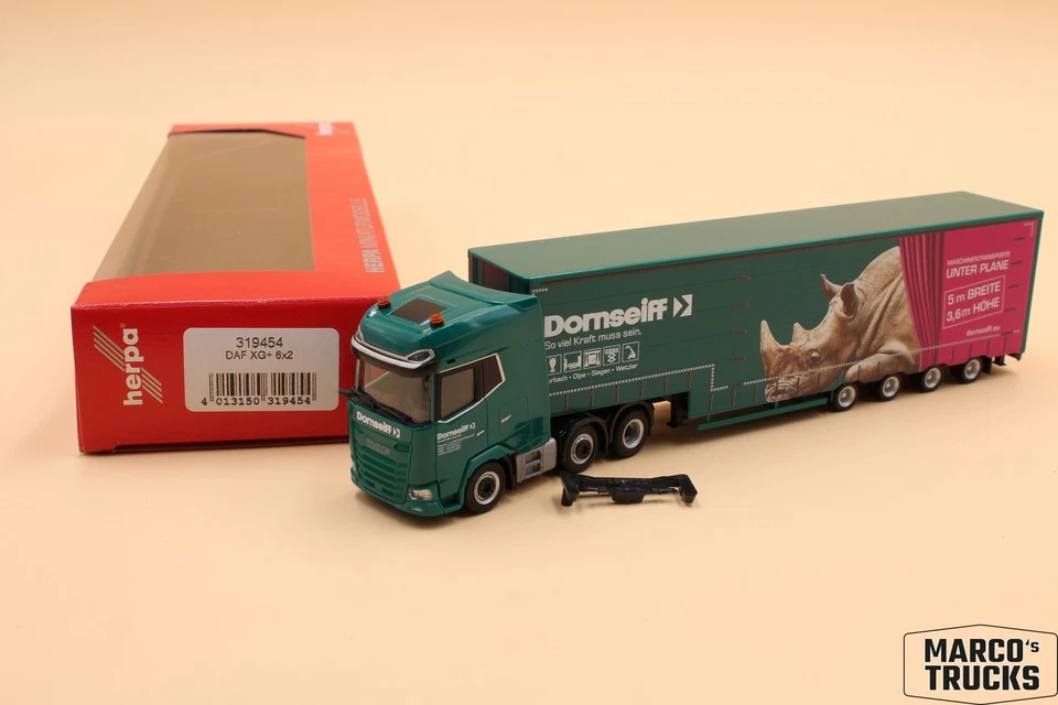 Herpa DAF XG+ Volumen-Semi-trailer "Dornseiff" No. 319454 1/87 /HN3919 - Image 1 of 1