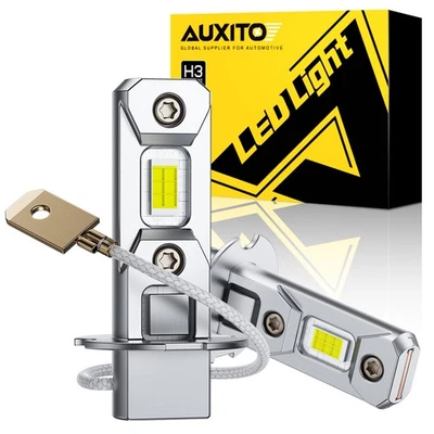 Kit de conversión de 4 bombillas antiniebla LED H3 súper brillantes DRL 6000K blanco Foto 1 de 4