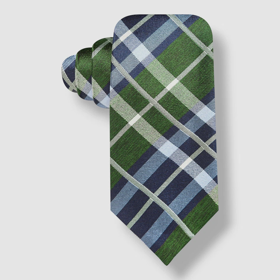 Галстук Tasso Elba мужской зеленый синий шелковый клетчатый падуа классический размер 60x3 - Изображение 1 из 1