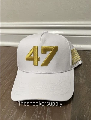 Auténtico sombrero blanco Charlie Kirk limitado dorado 47 punto de inflexión EE. UU. Se envía lo antes posible Foto 1 de 4