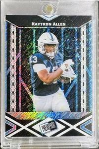 10/20 Kaytron Allen Black Shimmer 2024 LEAF COLLECTIVE PRESS PASS ALLEN ROOKIE - Picture 1 of 2