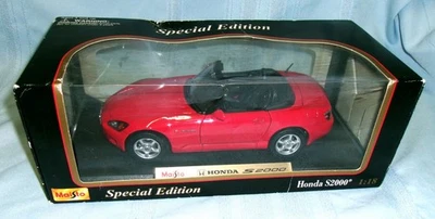 MAISTO EDICIÓN ESPECIAL ROJO HONDA S2000 CONVERTIBLE DIECAST METAL COCHE - NUEVO EN CAJA Foto 1 de 4