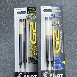 Pilot Dr. Grip Retractable Pen Refill, Fine Pt, Blue Black Ink, 2 Pack of 2 - Picture 1 of 4