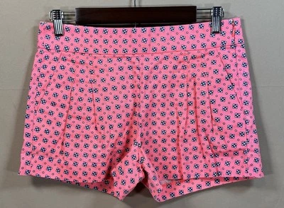 J. Pantalones Cortos Chinos Plisados Delanteros Crew 4 Mujer 3" Entrepierna Playa Brillante Floral Foto 1 de 4