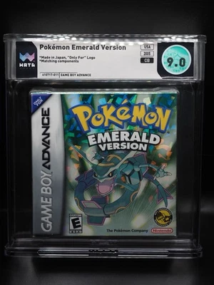 Pokemon Emerald Version CIB Complete In Box Graded WATA 9.0 Gameboy Nintendo - Image 1 of 3