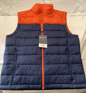 St Johns Bay Puffer Vest Mens Large Lightweight Quilted Sleeveless Zip Outdoor - Picture 1 of 5