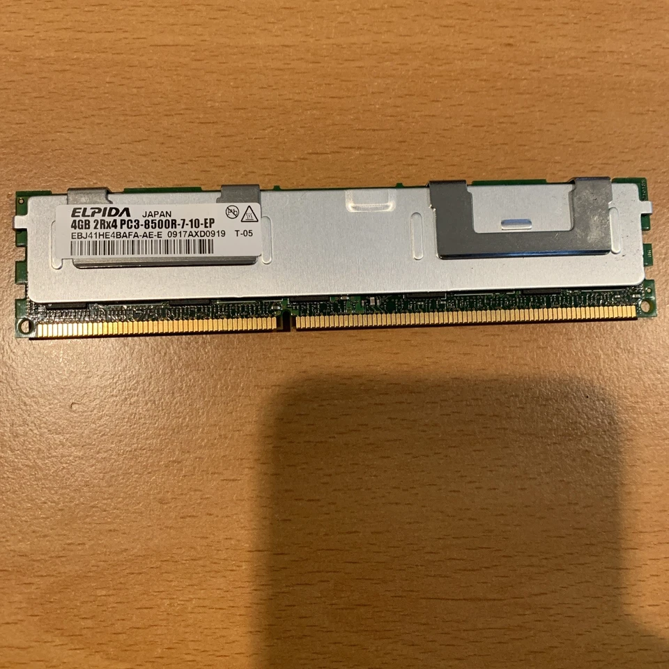 ELPIDA (EBJ41HE4BAFA-AE-E) 4GB 2Rx4 PC3-8500R ECC DDR3 Server Memory Ram - Image 1 of 2