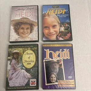 4 Drama DVDs, Heidi(1937), The New Adventure of Heidi(1977), Heidi(1968), Anne  - Picture 1 of 10