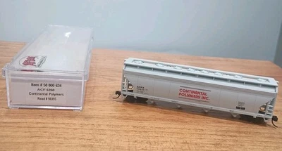 ATLAS N Scale 50 000 634 ACFX 5250 Continental Polymers 59355 4-Hopper Car NOS  - Image 1 of 4