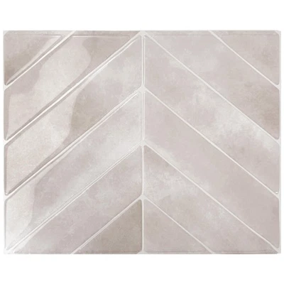 Stick On Tiles Splashback - Chevron Rosa, Piastrelle da Parete Autoadesive, - Immagine 1 di 4