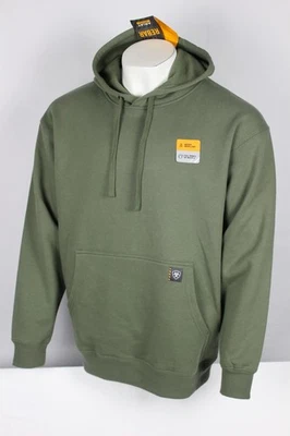 Sudadera con capucha Ariat para hombre Rebar Workman Brickyard trébol de cuatro hojas 10054468 Foto 1 de 4