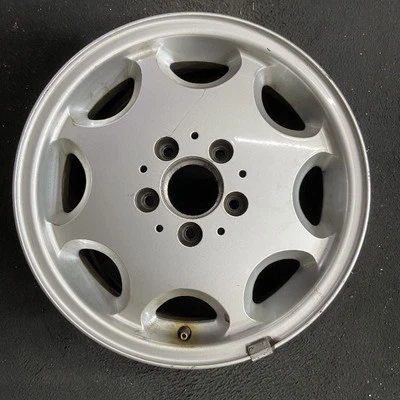 Mercedes-benz Silver C-class OEM Wheel 15” 1994-1997 Factory Original Rim 65158 - Image 1 of 4