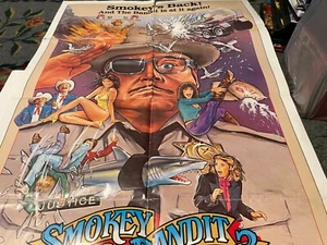 1983 Smokey and the Bandit 3 Original 1SH Movie Poster 27 x 41 Jackie Gleason - Picture 1 of 2