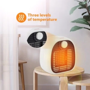 Portable Electric Heater Fast Heating Mini Desktop Fan Heater Winter Heating - Picture 1 of 6