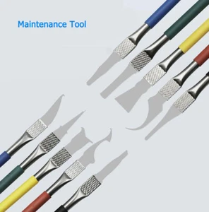 5Pcs PCB Mobile Phone Motherboard Chip Repair Edge Glue Removal Scraper Tool - Picture 1 of 4