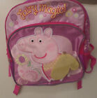 Peppa Pig Backpack Fairy Magic Girls Pink White Hearts Pink Purple Backpack