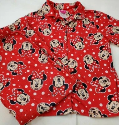 Disney's Minnie Mouse 2-Piece Youth Girls Size 10 Sleepwear Set Red - Image 1 of 4