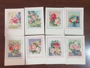 Lotto 8 Cartoline Tematica Fiori  (BL146) - Picture 1 of 2