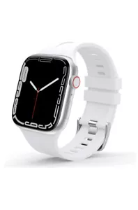FEOYA Silicone Strap Compatible with Apple Watch Strap SE 7 6 5 SERIES White # - Picture 1 of 4