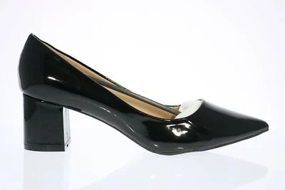 Zapato de salón AVON para mujer Cushion Walk® de cuero con patente sintética negro punta talla 9 Foto 1 de 4