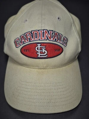 VTG ST LOUIS CARDINALS - 90s Khaki Twins Enterprises Adjustable Dad Hat Cap - Image 1 of 4